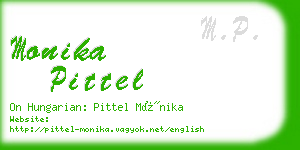 monika pittel business card